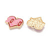 Valentine's Day Alloy Enamel Pendants ENAM-T024-17A-G-2