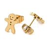 304 Stainless Steel Stud Earrings EJEW-I311-04A-G-2
