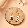 Rack Plating Alloy Enamel Pendants ENAM-YW0003-70-5
