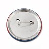 Independence Day Flat Round Tinplate Badge Pins JEWB-G021-01H-2