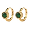 304 Stainless Steel Flat Round Hoop Earrings EJEW-P309-02G-6