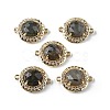 Natural & Synthetic Mixed Gemstone Faceted Connector Charms G-H323-03G-2