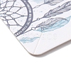 100Pcs Woven Web/Net with Feather Print Paper Jewelry Display Cards AJEW-Z021-01C-2