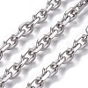 Tarnish Resistant 304 Stainless Steel Cable Chains CHS-P007-27P-02-1