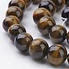 Natural Tiger Eye Beads Strands G-GSR10mmC014-AB+-2