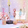 5Pcs 5 Colors Alloy & Iron Beadable Bar Keychain for DIY Crafts Jewelry Making KEYC-TA0001-28-6