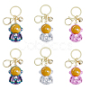 6pcs 3 Colors Acrylic Spaceman Pendant Keychain KEYC-DC0001-10-1