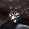 Men's Stainless Steel Finger Rings RJEW-BB29955-10-5