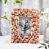 Natural Wood Photo Frames DJEW-WH0007-42-4