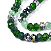 Electroplate Glass Beads Strands X-EGLA-N002-12D-3