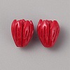Opaque Resin Flower Rose Beads LS-RESI-TAC0022-01B-1