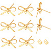 14Pcs Brass Stud Earring Findings KK-BBC0028-66G-7
