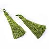 Polyester Tassel Big Pendants Decoration AJEW-S059-02-1