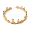 304 Stainless Steel Open Cuff Ring LS-RJEW-Z026-04G-2