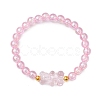 8Pcs 8 Colors Acrylic Beaded Stretch Bracelet Sets BJEW-JB11236-3
