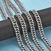 Tarnish Resistant 201 Stainless Steel Double Link Chains CHS-A003E-3.0mm-3