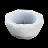 Faceted Octagon DIY Silicone Candle Cup Molds DIY-P078-07-5