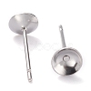 Non-Tarnish 304 Stainless Steel Stud Earring Settings STAS-J031-12-3