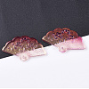 Transparent Spray Painted Glass Pendants GLAA-R212-01-A04-3