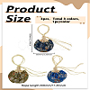 3Pcs 3 Colors Valentine's Day Flower Embroidery Silk & Satin Drawstring Sachet Bags with Tassel AJEW-LP0012-28C-2