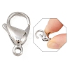 Tarnish Resistant 316 Surgical Stainless Steel Lobster Claw Clasps STAS-316-FL18A-3