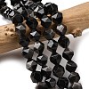 Natural Silver Obsidian Beads Strands G-Z119-A11-03-1