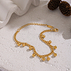 Minimalist 304 Stainless Steel Round Beads Charm Bracelets KO3660-4