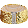 Sparkle Sequins Wide Elastic Dress Belts AJEW-WH20128-026P-04-1