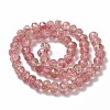 Handmade Gold Sand Lampwork Beads Strands LAMP-R141-10mm-11-4