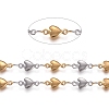 304 Stainless Steel Heart Link Chains STAS-D233-21GP-1