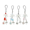 Acrylic Mobile Phone Straps HJEW-FZ00017-03-4