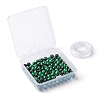 100Pcs 8mm Natural Green Tiger Eye(Dyed & Heated) Round Beads DIY-LS0002-08-7