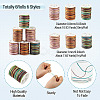 6Rolls 6 Styles Segment Dyed Polyester Thread NWIR-TA0001-47B-3