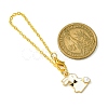 Alloy Enamel Rabbit Cup Pendant Decorations HJEW-JM01753-03-4