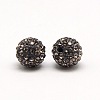 Polymer Clay Rhinestone Beads RB-A053-6mm-12-1