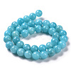 Natural Mashan Jade Round Beads Strands X-G-D263-6mm-XS28-6