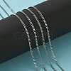 Tarnish Resistant 304 Stainless Steel Curb Chain Twist Link Chains CHS-K001-18-2.2mm-5