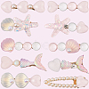 2 Bags 2 Styles Resin & Alloy Alligator Hair Clips AJEW-CY0001-39A-7