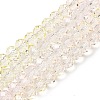 Transparent Painted Glass Beads Strands LS-DGLA-A034-T8mm-A25-2