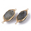 Natural Labradorite Links connectors G-T131-04A-2