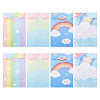 12Pcs 4 Styles Rainbow Print Kraft Paper Gift Bags AJEW-TA0003-38-2