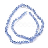 Electroplate Transparent Glass Beads Strands GL-CBA7A17-01A-06-4