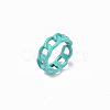 Spray Painted Alloy Cuff Rings RJEW-T011-29F-RS-3