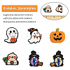 CHGCRAFT 10pcs 5 style Halloween Silicone Beads SIL-CA0002-47-2