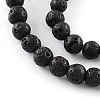 Natural Dyed Lava Rock Gemstone Round Bead Strands G-R293-03-1