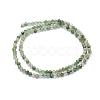 Natural Green Rutilated Quartz Beads Strands G-E411-18-3mm-2