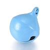Baking Paint Iron Bell Pendants IFIN-WH0052-03A-2