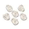Transparent Acrylic Waffle Beads OACR-E016-01D-1