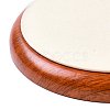 Flat Round Wood Pesentation Jewelry Bracelets Display Tray ODIS-P008-15C-01-5
