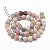 Natural Pink Opal Beads Strands G-R446-6mm-38-2